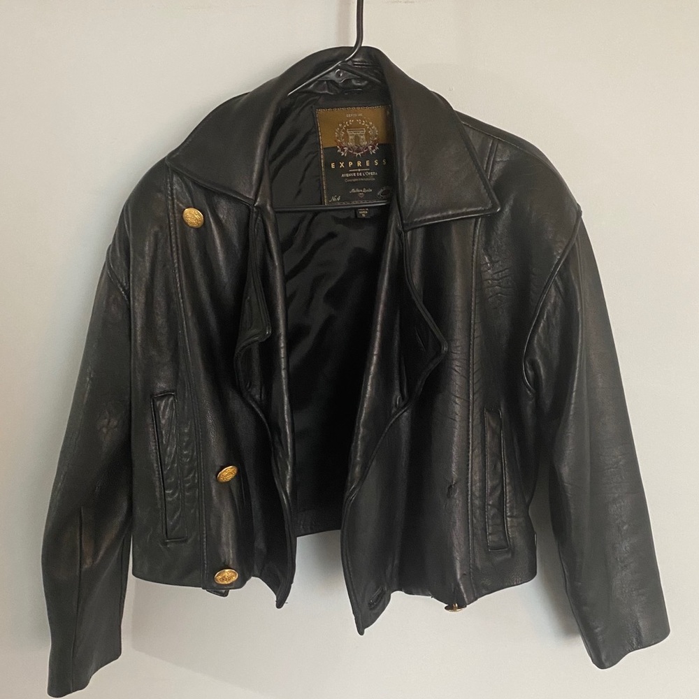 Express genuine leather jacket